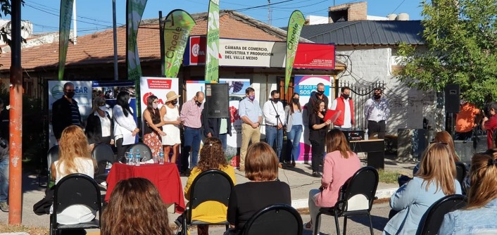 Mujeres empresarias de Ro Negro durante las actividades por el Mes de la Mujer