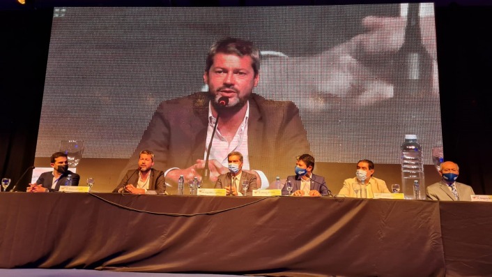 Matas Lammens durante el acto de apertura