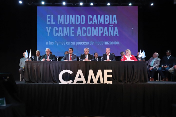 El presidente Fernández participó de la cumbre Pyme de CAME